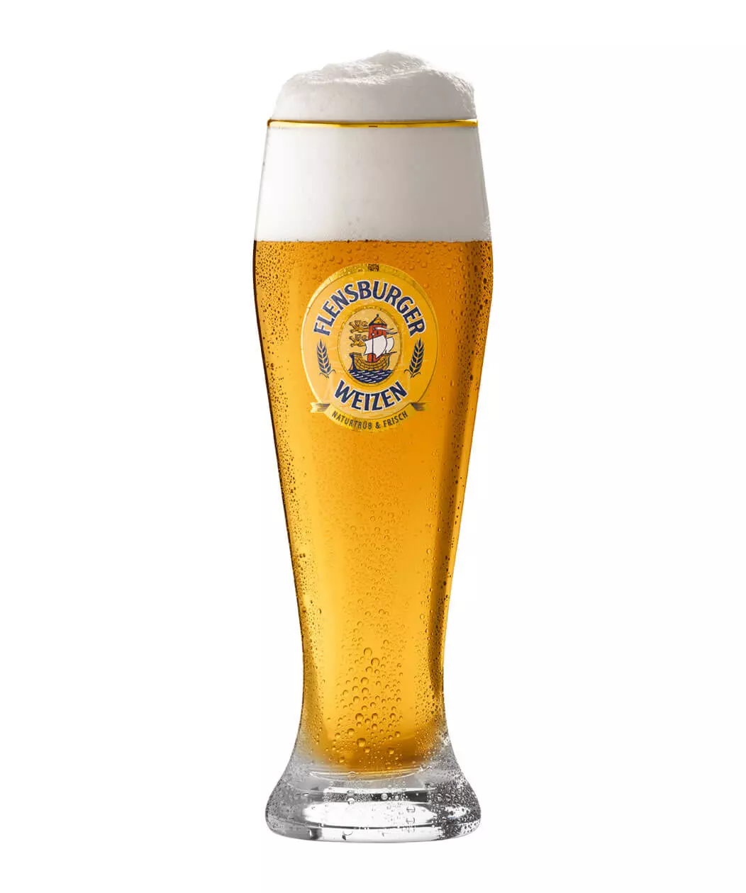 Das Flensburger Weizenbierglas.