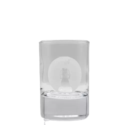 Shotglas mit FLENS Nordlicht-Motiv.