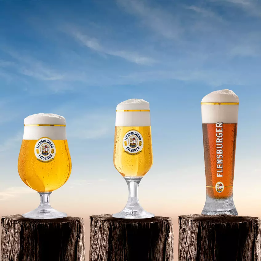 Verschiedene Biergläser von FLENS im Überblick.